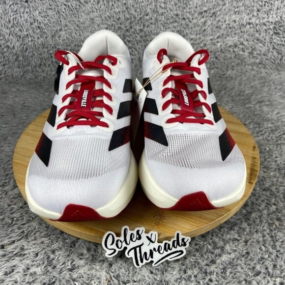 Adidas Louisville Cardinals Adizero Evo SL SZ 8 Men Running White Red JQ4567 main image 4